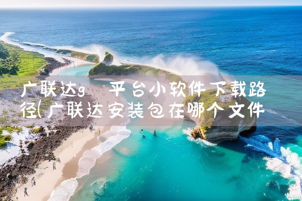 广联达g 平台小软件下载路径